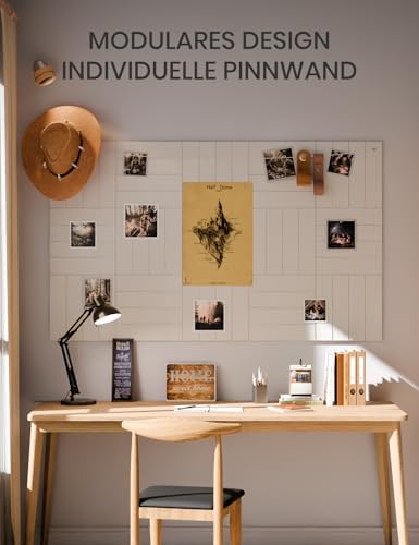 Bumusty 36" x 24" Large Cork Board Alternative, Milky White