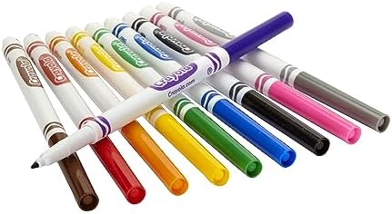 Crayola Fine Line Markers Classpack (200ct), Teacher Classroom Must Haves & Essentials, Bulk Kids Markers For Preschool, Kindergarten, Elementary School | Teacher Classroom Must Haves & Essentials, Bulk Kids Markers for Preschool, Kindergarten, Element...