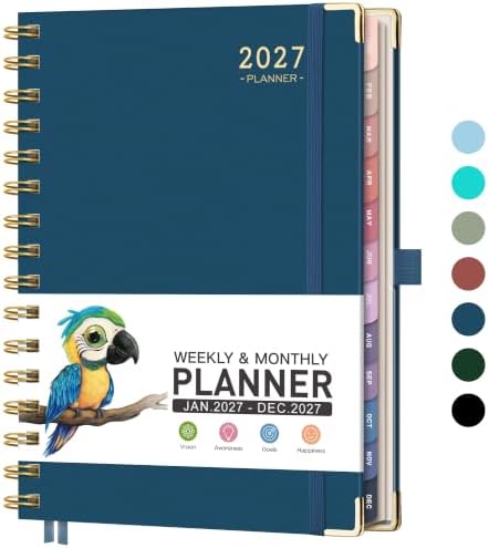 RETTACY 2027 Planner, Weekly and Monthly, A5 Size (5.7" x 8.3")