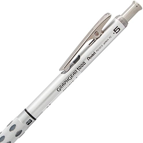 Pentel GraphGear 1000 Mechanical Pencil, (0.5mm) Point Size, Black Barrel, 1 Each (PG1015A)