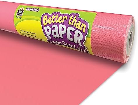 Teacher Created Resources Coral Pink Better Than Paper Bulletin Board Roll (TCR77423)