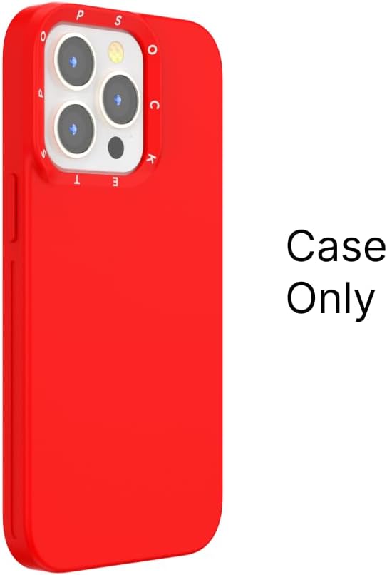 PopSockets iPhone 14 Pro Max Phone Case w/MagSafe- Rosso | Magnetic, Wireless Charging, Camera & Drop Protection, Red, Textured, Electronic Accessories, For iPad/Kindle/iPhone/Android