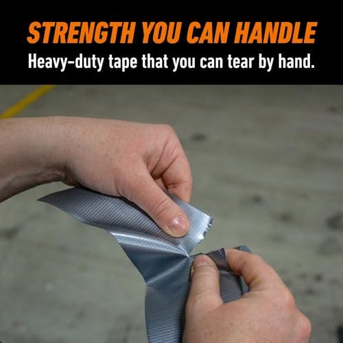 GORILLA Tough & Wide Heavy Duty Duct Tape, Silver, 2.88" x 25 yd, 1-Pack