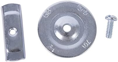 Gardner Bender KO701 Metal Knockout Seal, ½" Conduit Size, Marked Size, Rust-Proof Galvanized Steel, 16 AWG Steel, ⅜" Thread, Embossed, Self Centering, for Knockout Punch/Die Conduit, Cover