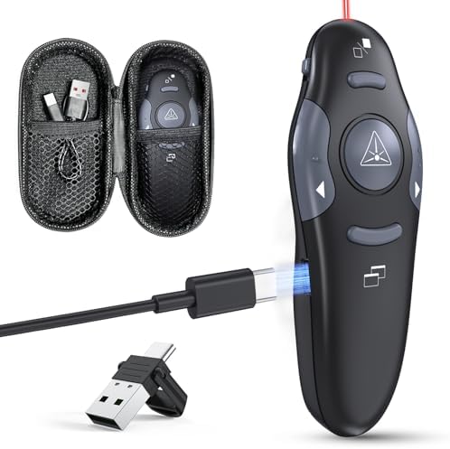 Wireless PowerPoint Presentation Clicker with Protective Storage Case