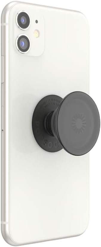 PopSockets Adhesive Phone Grip, Holder- Translucent Black