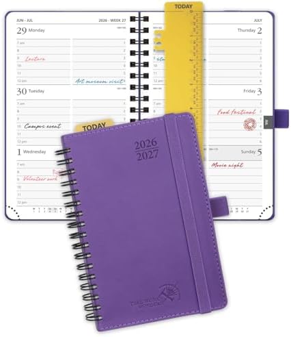 POPRUN Pocket Planner 2026-2027 (Size 4''x6.25'') Academic Pocket Calendar