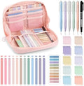 Jutom 39 Pcs Aesthetic Book Annotation Kit,Pink,Kawaii Style