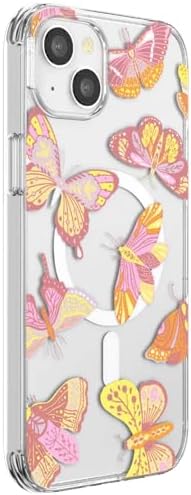 PopSockets iPhone 14 Plus Phone Case with MagSafe- Sunset Mariposa