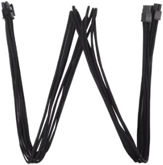 SilverStone Black Sleeved PSU Cable for One EPS/ATX 12V 8-Pin Adapter 550mm long PP06B-EPS55