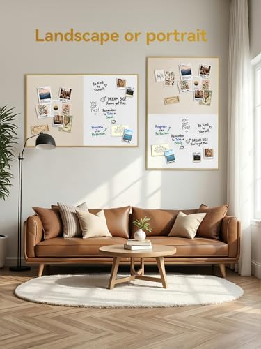 ARCOBIS Dry Erase Cork Board Combo