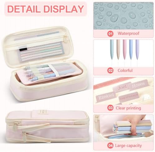 Jutom 110 Pcs Bible Study Supplies Bible Journaling Kit with Canvas Tote Bag Pen Case Notebook Highlighters Pen Sticky Note Tabs Page Markers Stickers Tape for Women Christian Christmas Gift(Pink)