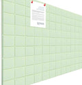 Honoson 12 Pack Felt Bulletin Board Tiles with Safe Adhesive, Sage Green