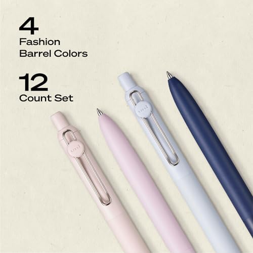 uniball™ Zento Gel Pens, Black Ink, 0.7mm Medium Point, 12 Count
