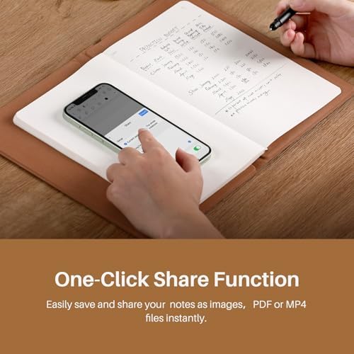 HUION Note Digital Notebook with Real-Time & Offline Sync, Battery-Free Pen