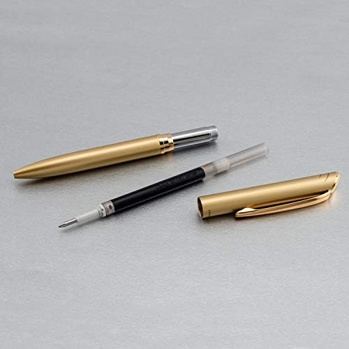 Pentel EnerGel Style Premium Liquid Gel Pen, (0.7mm), Medium line, Gold Barrel, Black Ink w/Gift Box (BL2007XABX)