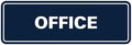 Signs ByLITA Standard Office Sign - Professional Business Signage - Easy to Install (Navy Blue/White) - Small 1 Pack