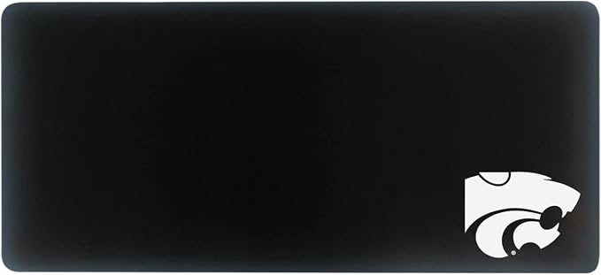Kansas State University Classic Cloth Desk Mat, Durable Office Supplies, Non-Slip Base, Responsive Desk Pad with Smooth Cloth Surface, Black