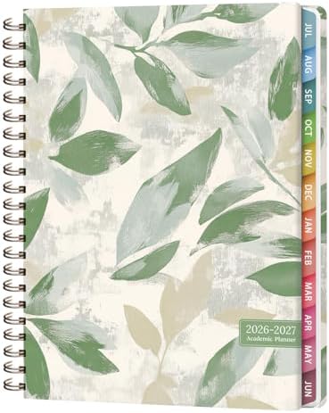 Planner 2026-2027, Weekly and Monthly Academic Planner, July 2026 - June 2027, Hardcover Calendar Agenda Book for School Year Planning, School Supplies for Teacher and Student, Letter Size(8.5'' x 11'')