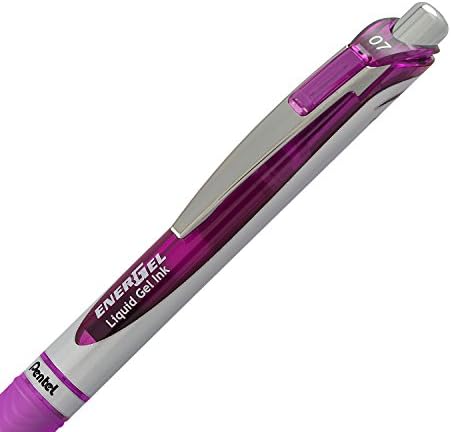 Pentel EnerGel RTX Retractable Liquid Gel Pen, (0.7mm) Medium Line, Metal Tip, Assorted Ink, 10-Pk (BL77BP10M)