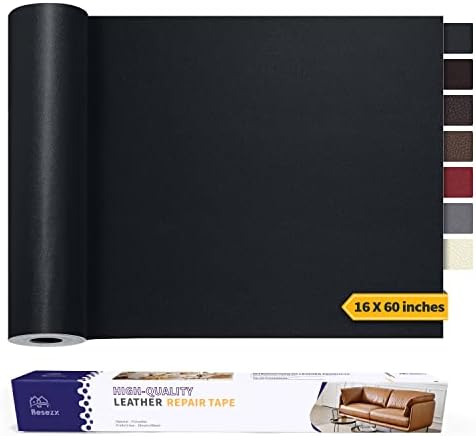 Leather Repair Patch Tape Kit, Self Adhesive Leather Repair for Furniture, Couch, Sofa, Car Seats,Office Chair,Vinyl Repair Kit.60inx16in