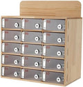 Cell Phone Locker Box,15 Slots Cell Phone Storage Locker, Clear Acrylic Storage Cabinet with Lock for School Factory Office