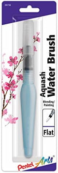 Pentel Arts Aquash Water Brush, Flat Tip, 1-Pack Carded (FRHMHBP)