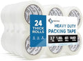 KKBESTPACK Heavy Duty Packing Tape, 24 Rolls – 1.88" x 60 Yards – Clear Shipping & Packaging Tape for Moving Boxes & Storage