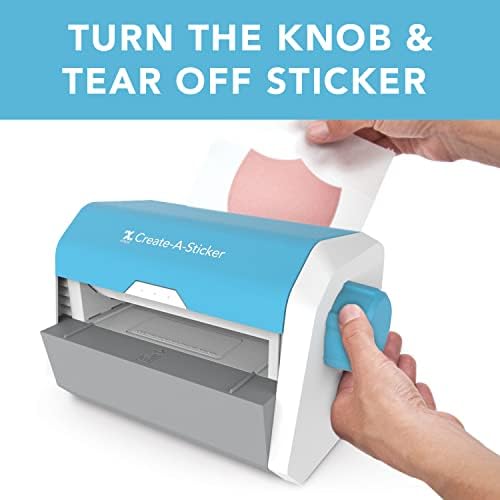 Xyron Create-a-Sticker, 5" Sticker and Label Maker Machine for Small Business and DIY Crafts & Double-Sided Laminate Refill for The Creative Station & Creative Statio Lite, 5" x 18', Refill-Cartridge