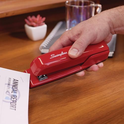 Swingline Stapler,30 Sheet Capacity,747 Business Stapler,Jam Free,Metal,Rio Red (74736),(Pack of 6)
