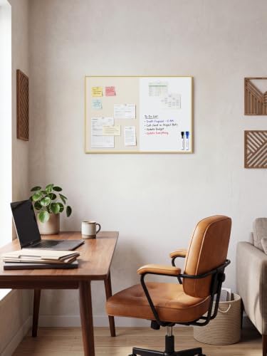 ARCOBIS Dry Erase Cork Board Combo