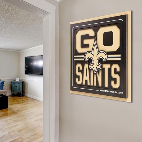 YouTheFan NFL New Orleans Saints Slogan Series 3D Wall Art