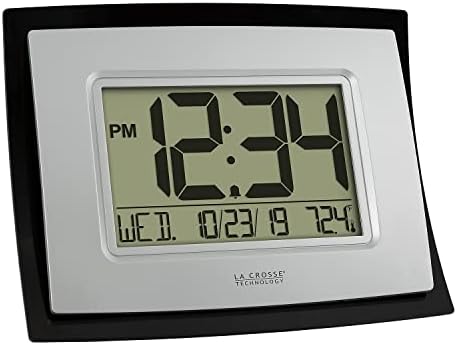 La Crosse Technology Wall/Table Clock, 6.85-inch H x 8.66-inch W x 0.95-inch D (WT-8002U) (WT-8002U-INT)
