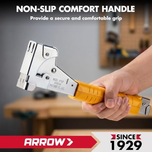 Arrow T50 Heavy-Duty Staple Gun, Manual Stapler