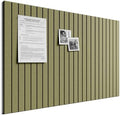 Bumusty 36"x 24" Large Felt Bulletin Board Tiles,Olive Green