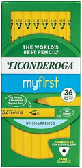 Ticonderoga My First Tri-Write Wood-Cased Pencils, Unsharpened