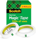 Scotch Magic Tape, Invisible, 2 Rolls