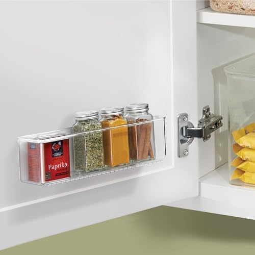 iDesign Adhesive Organizer Bin, Set of 4, Clear