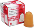 ACCO Rubber Finger Tips, Size 14 (X-Large), 7/9" Base Diameter, Extra Large, Nubbed for Better Gripping, 12 Count Box (S7054014)