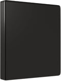 Staples Simply Economy 1.5-Inch Round Ring View Binder, Holds Up to 275 Sheets Each, 12-Pack, Black, Lightweight Binders for School & Office