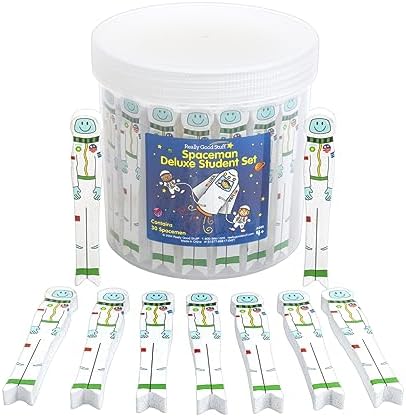 Really Good Stuff Spaceman Writing Spacers, Set of 30, Ages 4+, PreK+
