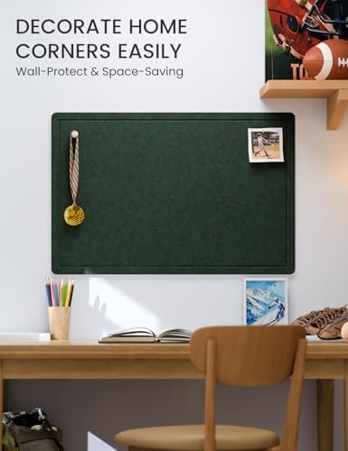Fluxynara 35.4" x 23.6" Bulletin Board, Pine Green