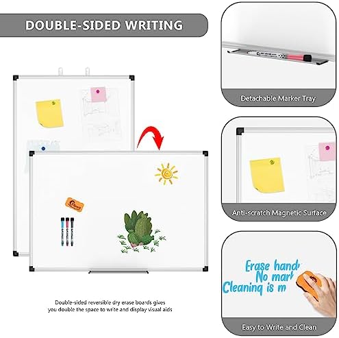 XBoard Magnetic Dry Erase Whiteboard 24 x 18 Inches