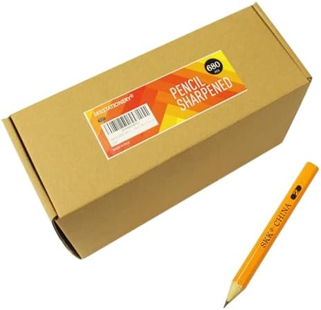 SKKSTATIONERY 680 Pcs Golf Pencil, 3.5"