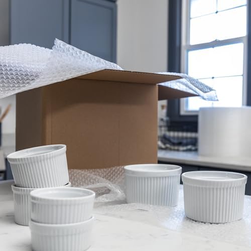 Duck Brand Small Bubble Cushioning Wrap for Fragile Moving & Shipping, 350 ft Packing Wrap for Extra Protection in Boxes & Mailers, Clear Roll, Moving Supplies, Perforated Every 12 in