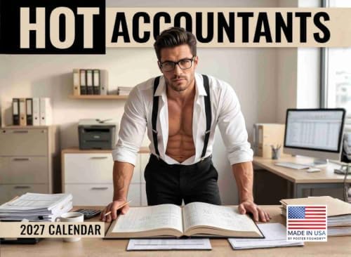 Sexy Accountant Calendar 2027 Monthly Wall Calender 12 Month