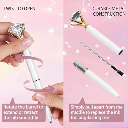 Personalized Crystal Pens, 20 Count for Wedding Party and Favor Bags