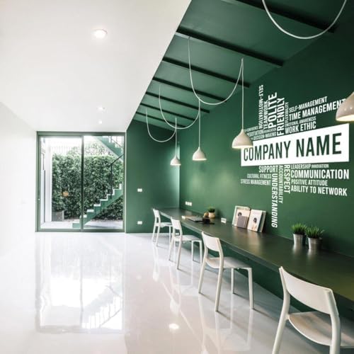 Elegant Workspace Decal: Office Wall Stickers for Aesthetic Enhancement 94 x 94