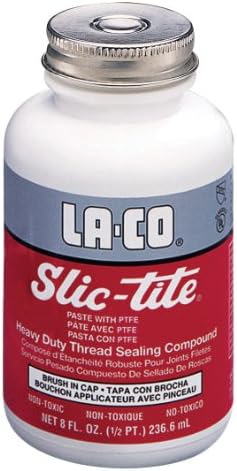 LA-CO 42015 Slic-Tite Premium Thread Sealant Paste with PTFE, -50 to 500 Degree F Temperature, 5 gal