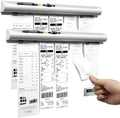 Ticket Holder for Restaurant Order Receipt Holders Strip(12 in, Silver, 2p)